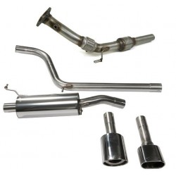 Piper exhaust Seat Ibiza Cupra 1.8T MK4 turbo-back system de-cat 0 silencers, Piper Exhaust, TSEA14CS